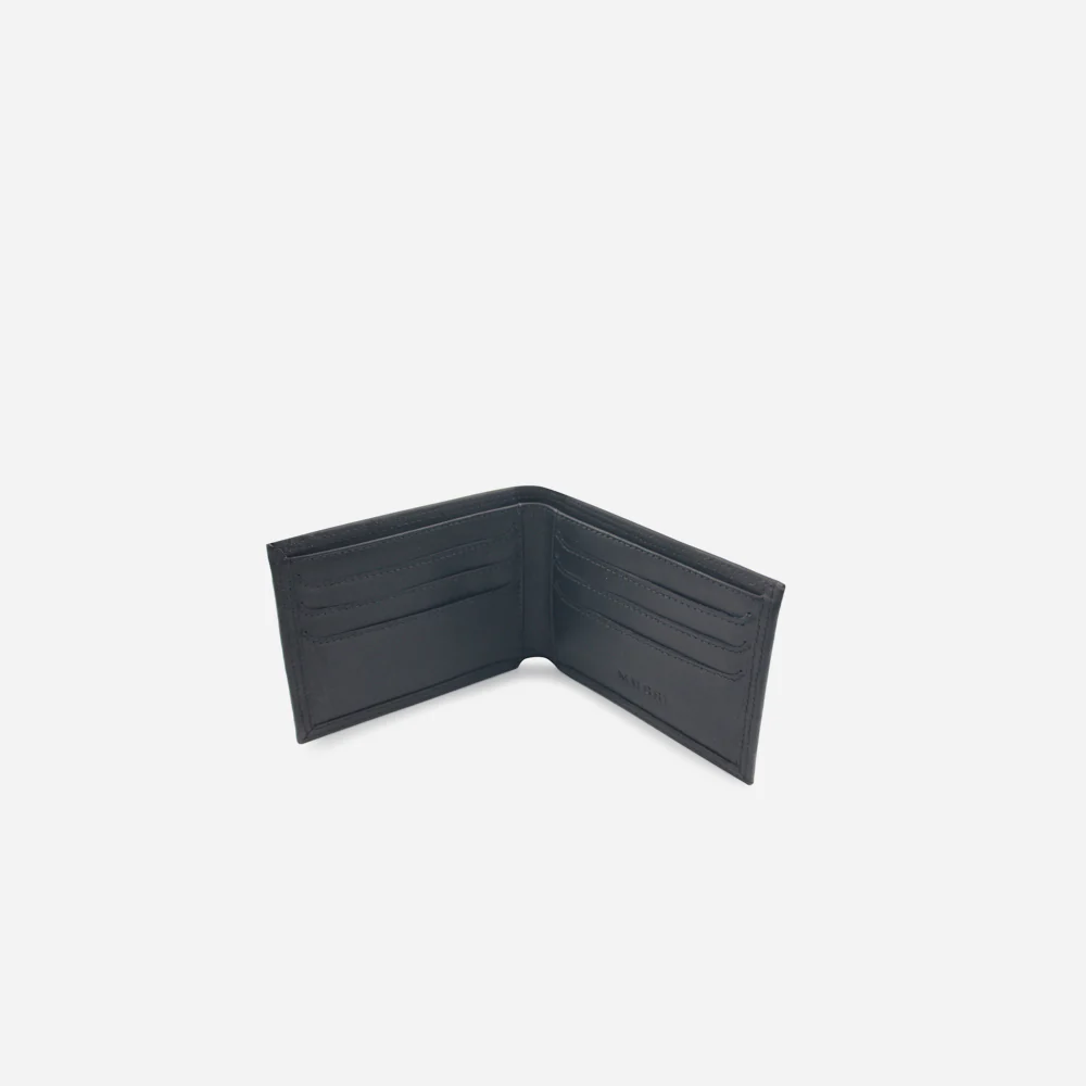 Billetera mathias de cuero para hombre - Negro - Image 4