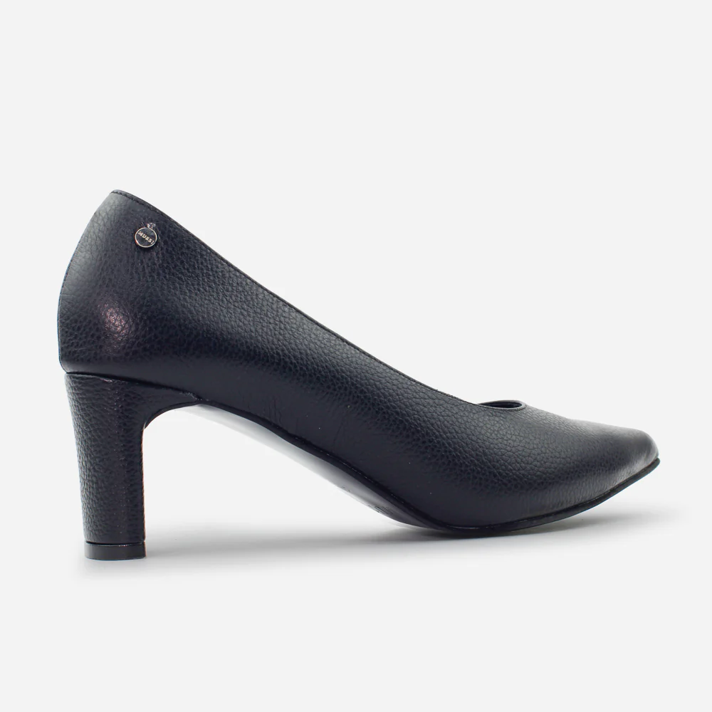 Tacones angelica de cuero para mujer - Negro - Image 3