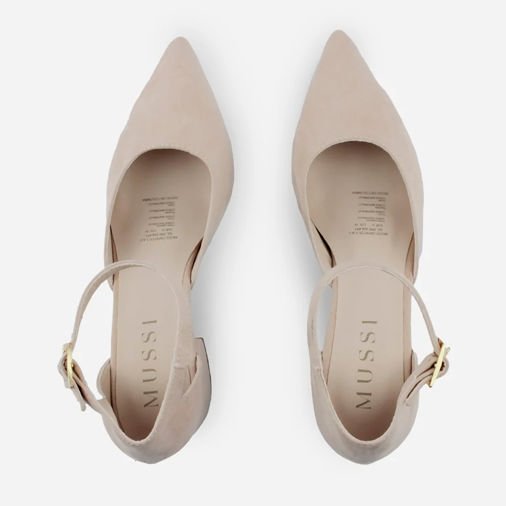 Tacones ersa de sintético para mujer - Beige - Image 4