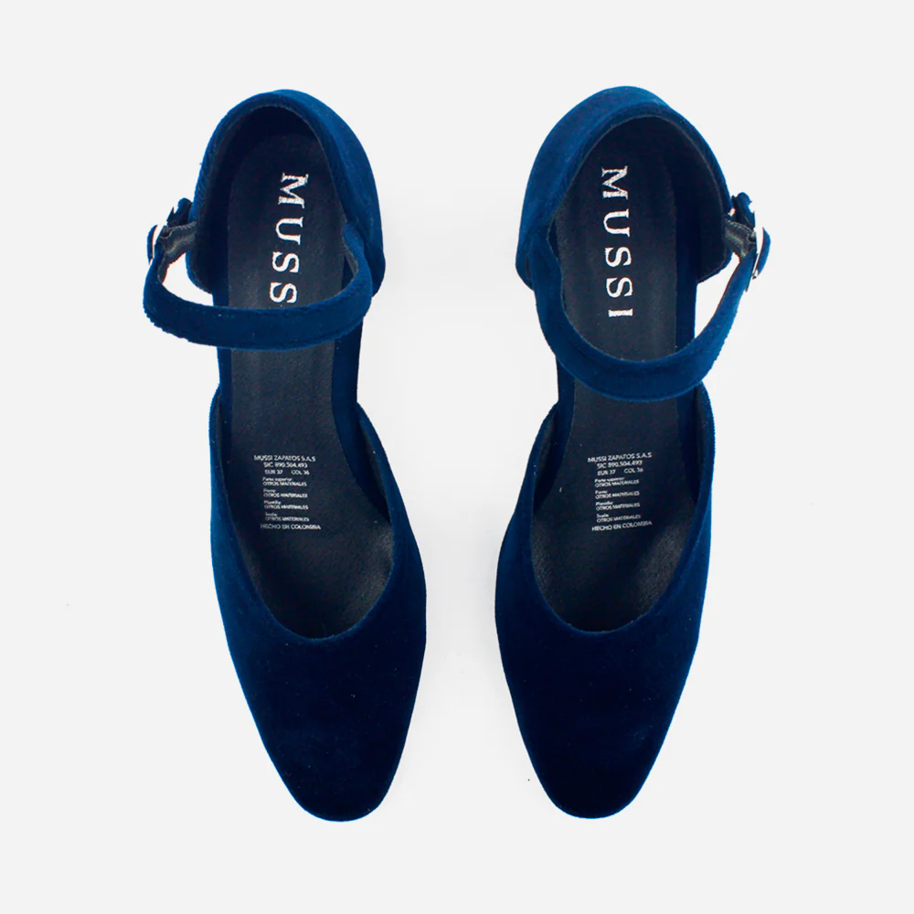Tacones ines de sintético para mujer - Azul - Image 4