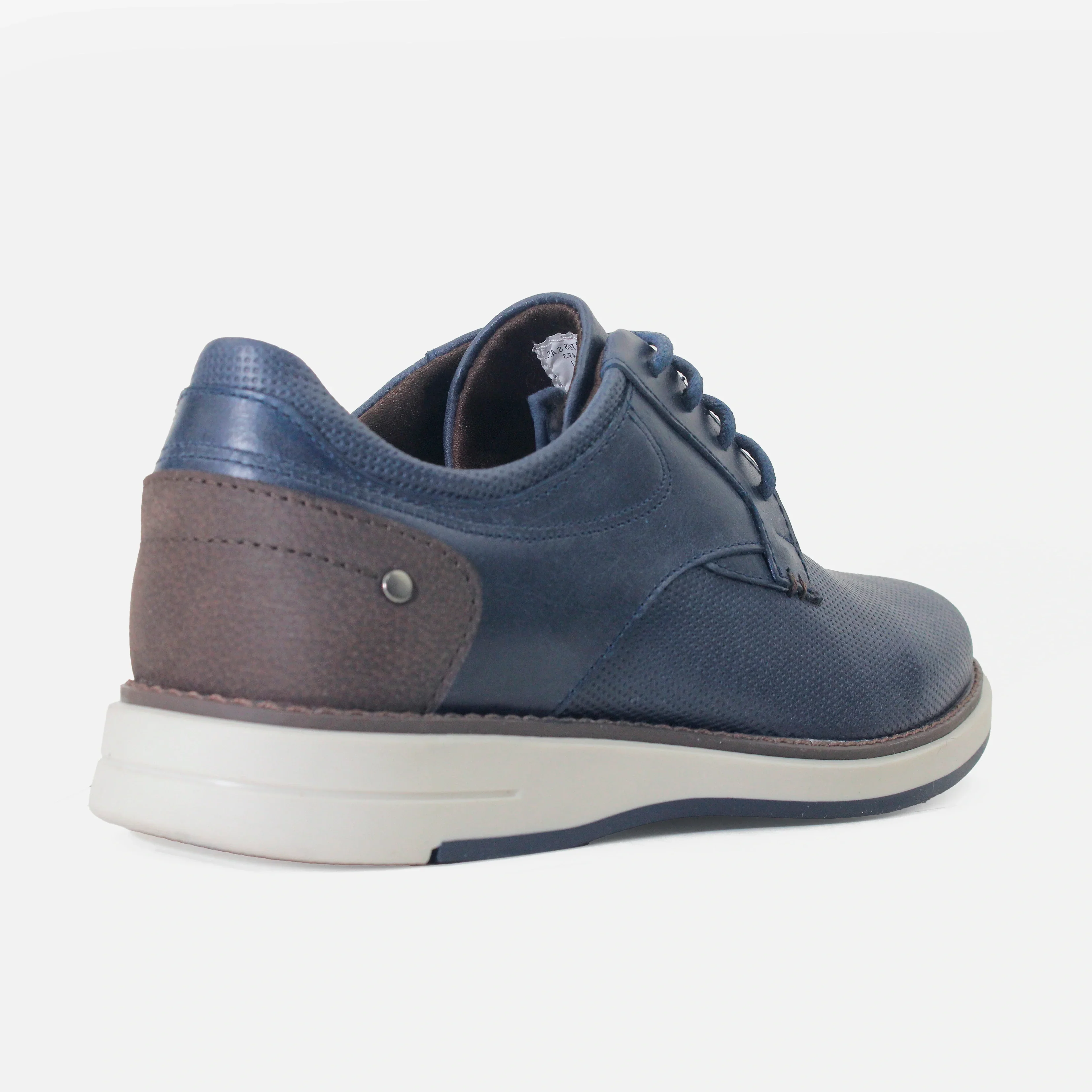 Tenis rahman de cuero para hombre - Azul - Image 3