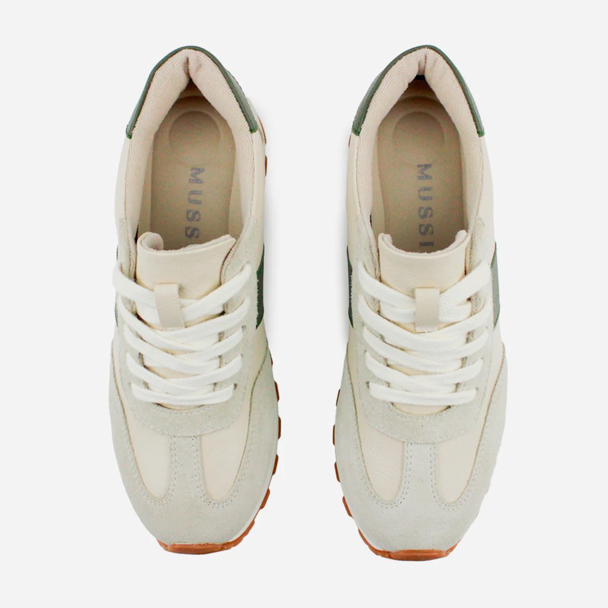 Tenis Sneakers glyn de cuero carnaza para mujer - Verde - Image 4